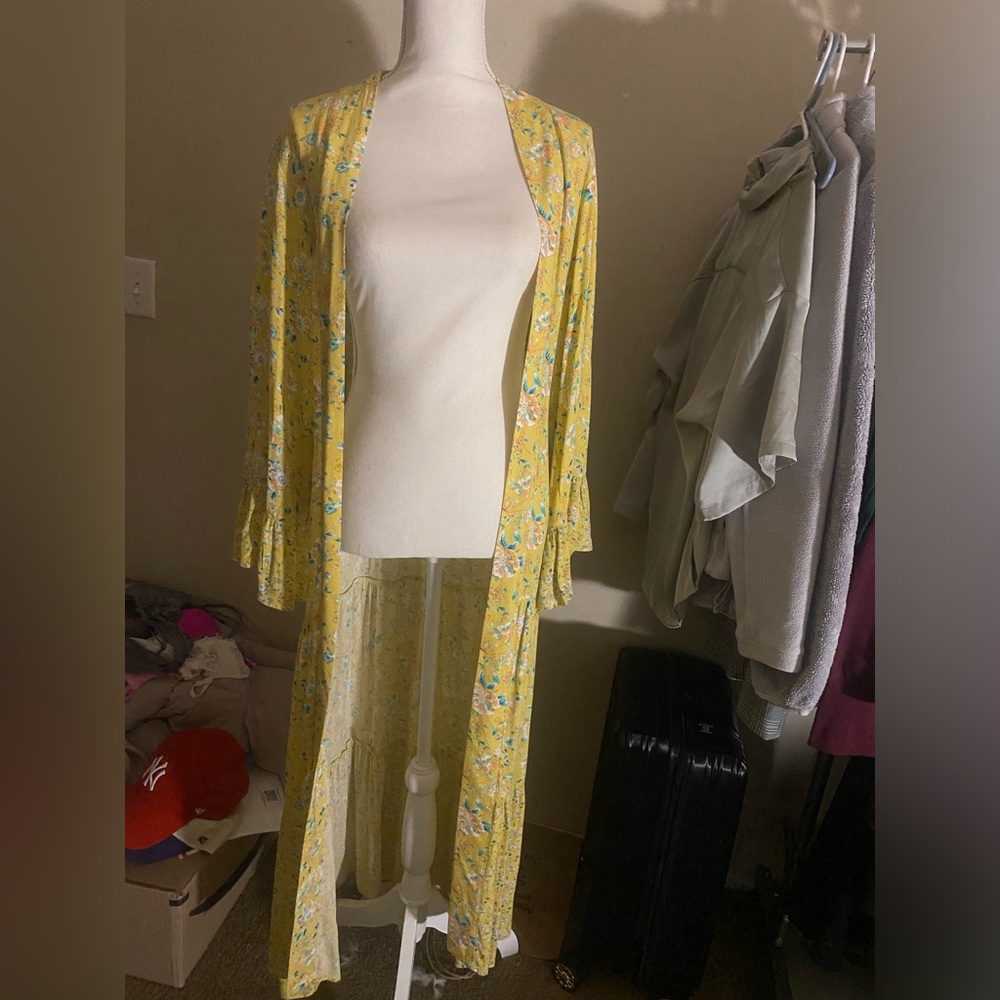 Kimono sleeve maxi dress